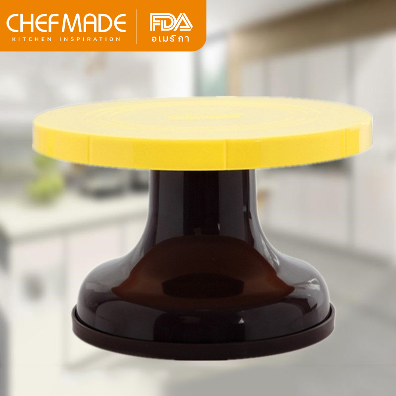Chefmade official cake turntable 26cm, cake turntable, anti-slip surface, cake turntable 10.4”, food grade ABS material, WK9300 ราคา 369 บาท*ส่งฟรี