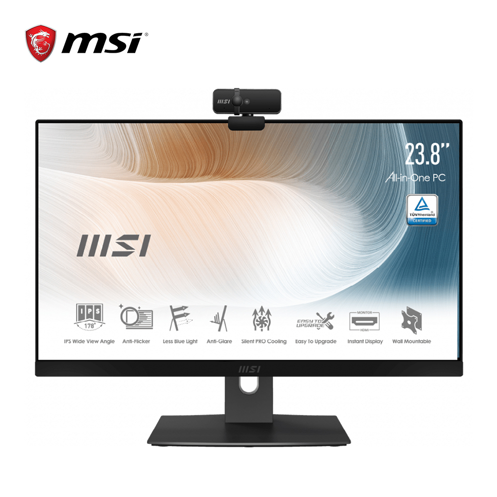 MSI ALL-IN-ONE PC MODERN AM241P 11M-264TH-B71165U จอมอนิเตอร์ ขนาด 23.8 นิ้ว (1920 x 1080 FHD) เทคโนโลยี MSI Anti-Flicker & Less Blue Light รับประกัน 3 ปี By Mac Modern ราคา 33,900 บาท*ส่งฟรี