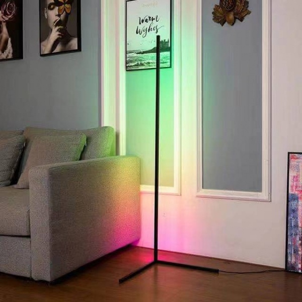 EILON โคมไฟตั้งพื้นโมเดิร์น RGB 20w พร้อมรีโมท สูง 1.45m ALD-03 สีดำ ราคา 1,990 บาท*ส่งฟรี