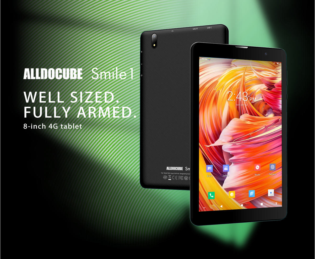 มุมมองเพิ่มเติมของสินค้า Alldocube Smile 1 Tablet PC 8 inch Android 11 3GB RAM 32GB ROM T310 Quad-core Wi-Fi & 4G Phone Call LTE Kids Tablet PC