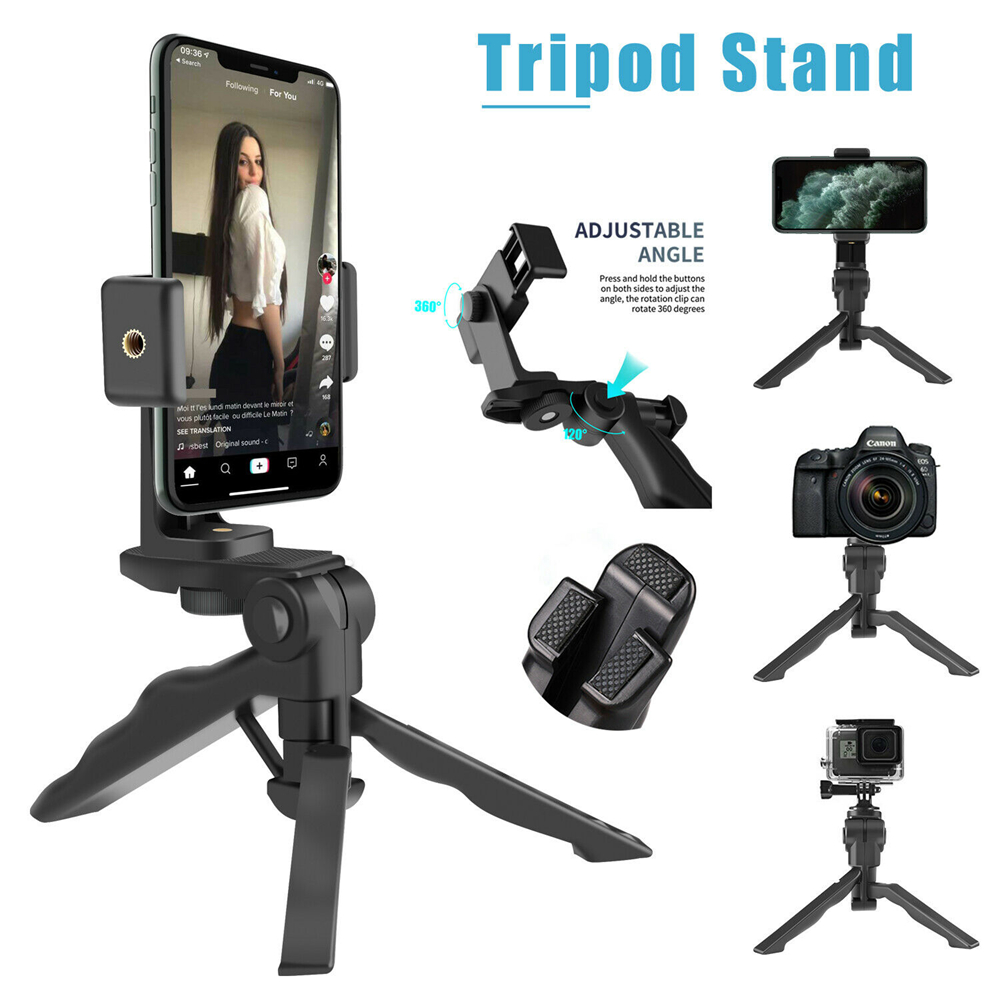 VERFZM ใหม่2in1ปรับโคลงโทรศัพท์ผู้ถือ Handheld Selfie Stick 360 ° ขาตั้งกล้องฐานตั้งโต๊ะ