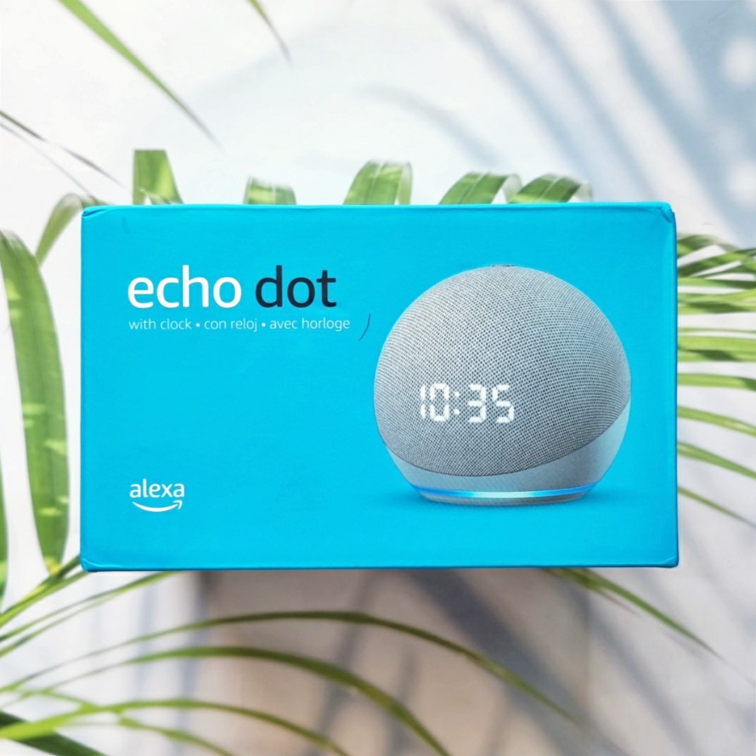 ลำโพงอัจฉริยะ พร้อมนาฬิกา Echo Dot (4rd Gen) Smart speaker with clock and Alexa (AMAZON®) เล่นเพลงตามคำสั่งเสียง / ควบคุมอุปกรณ์ไฟฟ้าในบ้าน ราคา 4,789 บาท*ส่งฟรี