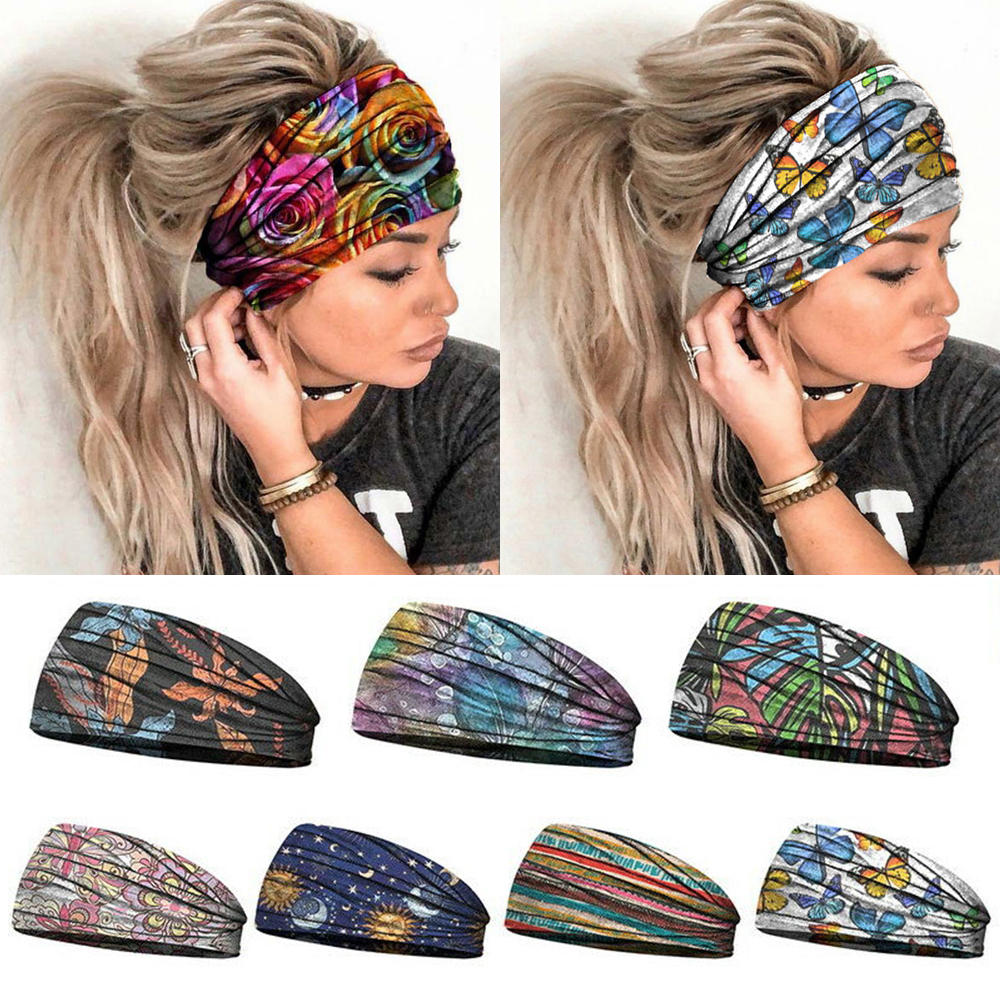 SIKOU30 Women and Men Gym Running Fitness Quick Dry Sports Yoga Hair Bands Head Wraps Fashion Headbands Fitness Turban