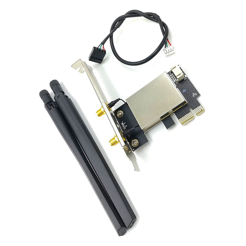 M.2 NGFF Wireless Card To PCI Express Adapter with 2 Antenna NGFF M2 WiFi