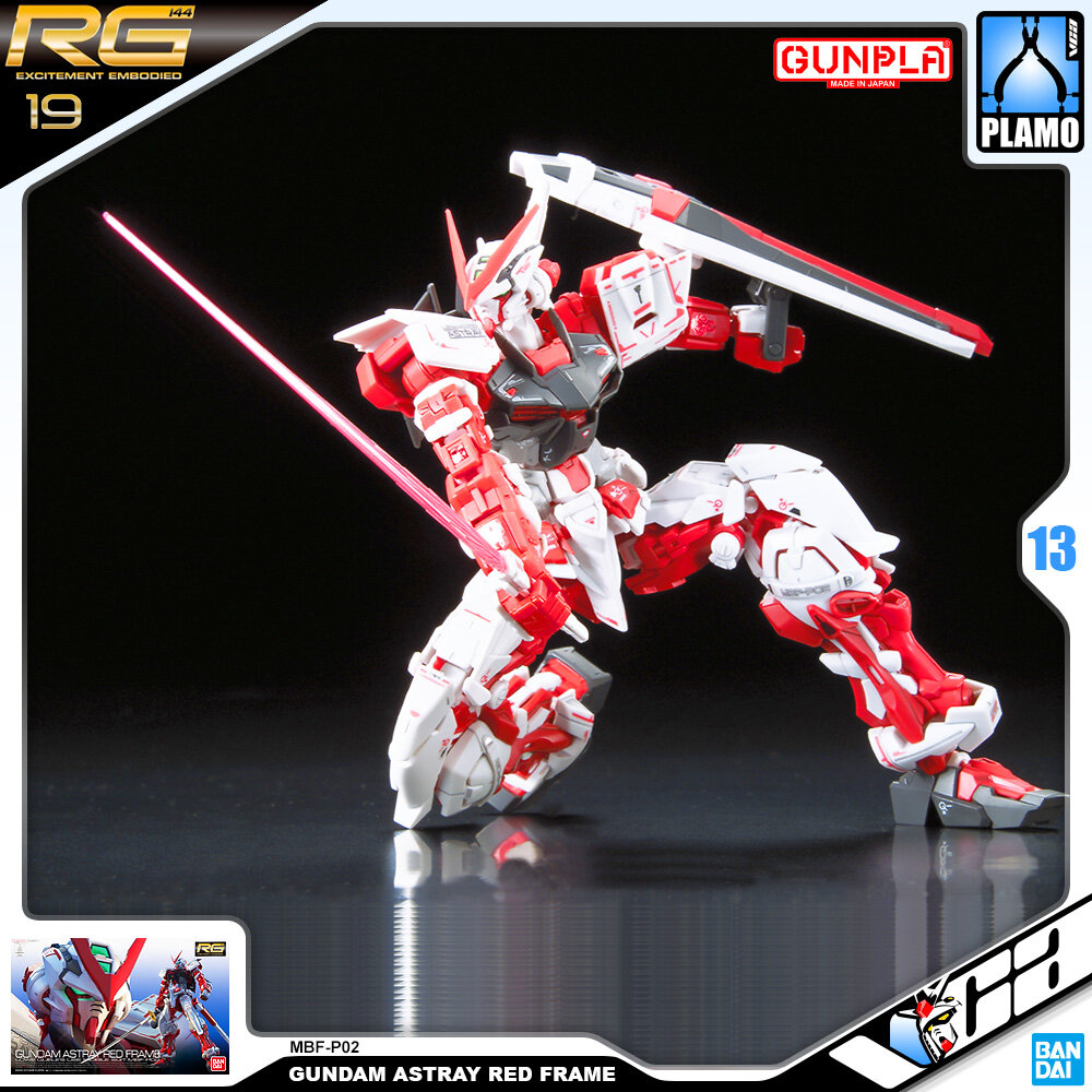 ⭐️ BANDAI GUNPLA REAL GRADE RG 1/144 GUNDAM ASTRAY RED FRAME ประกอบ หุ่นยนต์ โมเดล กันดั้ม กันพลา ของเล่น VCA GUNDAM