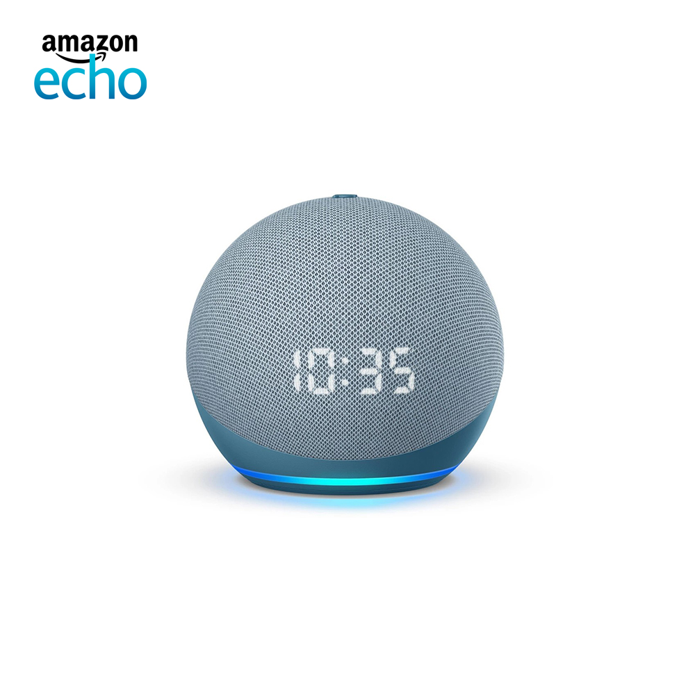 Amazon Echo Dot 4 (With Clock) Amazon Alexa Voice Assistant Smart Speaker พร้อมนาฬิกาดิจิทัล