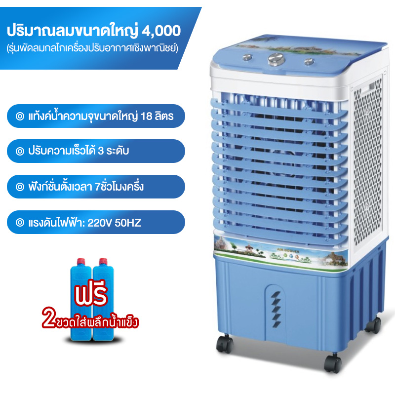 Siam Centerพัดลมไอเย็น พัดลมไอน้ำ พัดลมปรับอากาศ พัดลมไอเย็น 30 ลิตร เคลื่อนปรับอากาศเคลื่อนที่