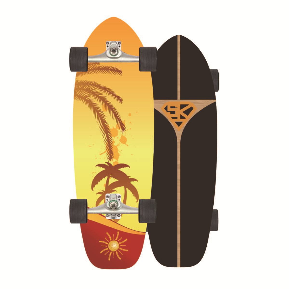 Asile SurfSkate เซิร์ฟเสก็ต CX4 สเก็ตบอร์ด Surf skateboard สามารถเลี้ยวซ้ายและขวา ส่งจาก กทม