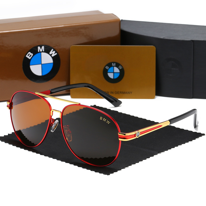 BMW ใหม่4sร้านกับผู้ชายแว่นกันแดดโพลาไรซ์ขับรถแว่นกันแดดตกปลากลางแจ้งขี่กบแว่นตา