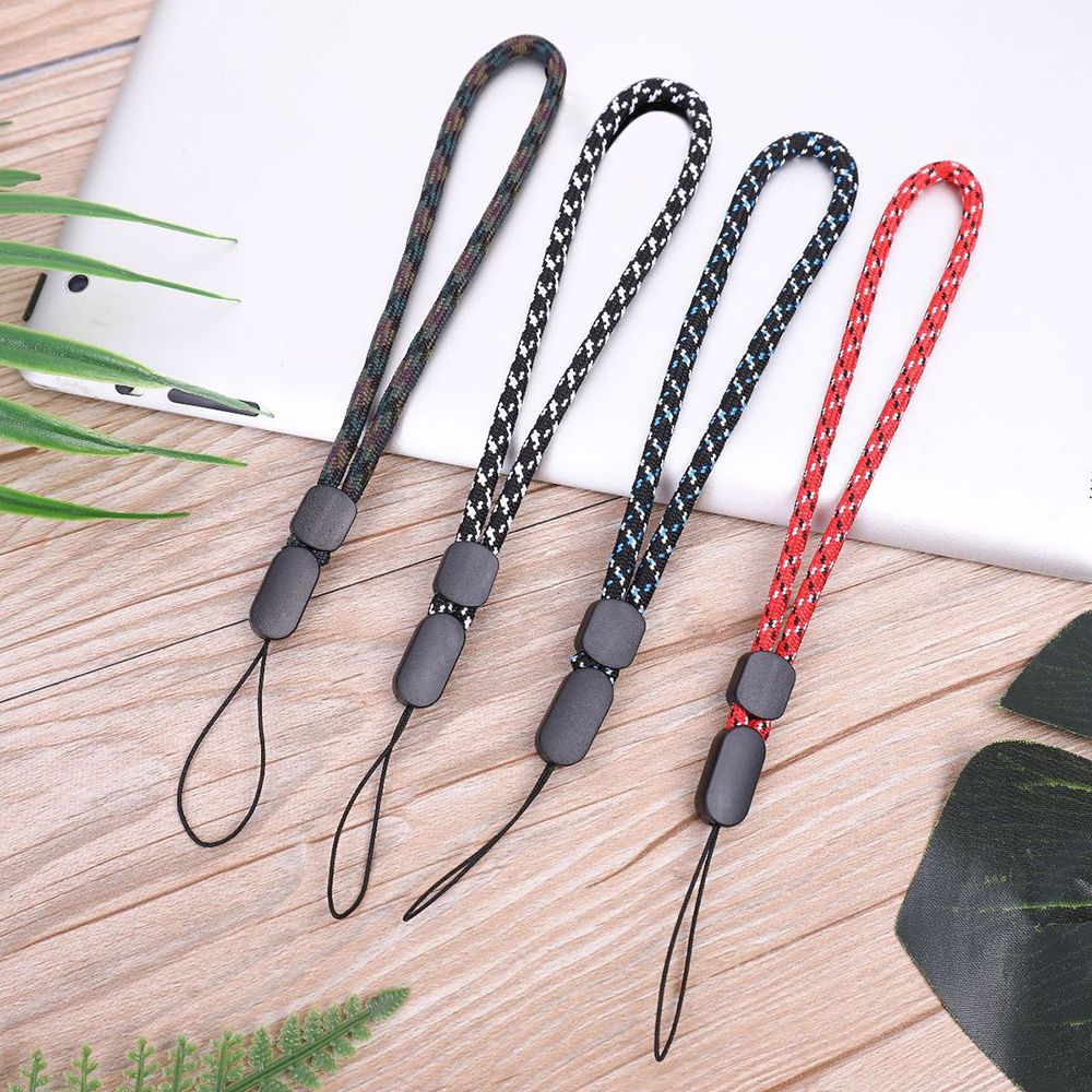 R16C7 Colorful Camera Polyester Anti-dropping Wrist Strap Mobile Phone Rope Hand Lanyard Key Chain