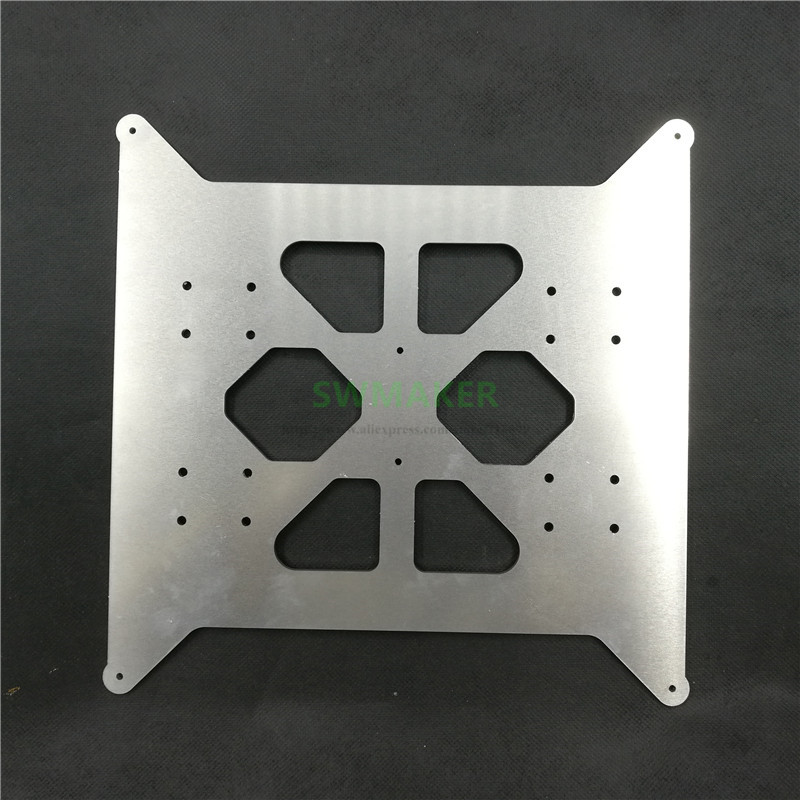 FLSUN I3 Plus upgrade aluminum Y carriage heated bed base plate 3mm thick 3D printer parts