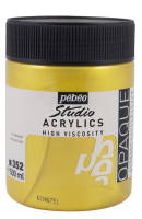 สีอะคริลิค เกรดสตูดิโอ PEBEO 500ml สีทอง Gold Acrylic Studio High Viscose 500ML Gold P172352