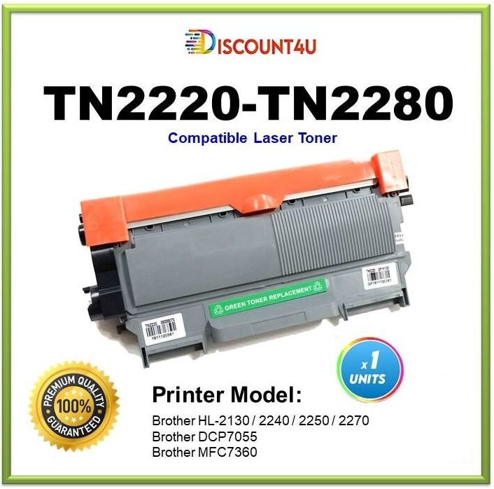 Discount4U .ตลับหมึกเลเซอร์ Toner TN2260/TN-2280/2260/T2260 ราคา 180 บาท*ส่งฟรี