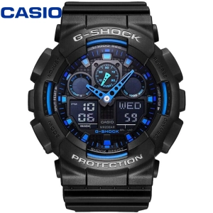 สินค้า [100% Original Casio G Shock]G-shock Men\'s Resin Strap Watch Extra Large Series GA100-1A2