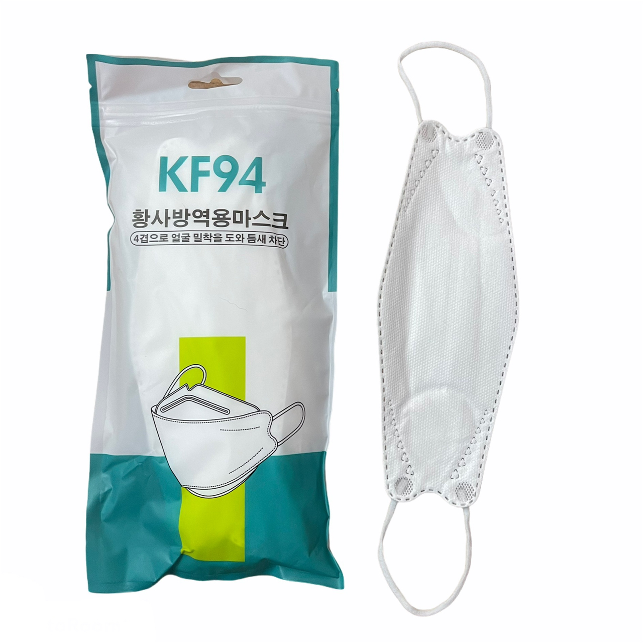 หน้ากากอนามัย 4ชั้น KF94 แพ๊ค10ชิ้น face mask เกาหลี สีขาว สีดำ