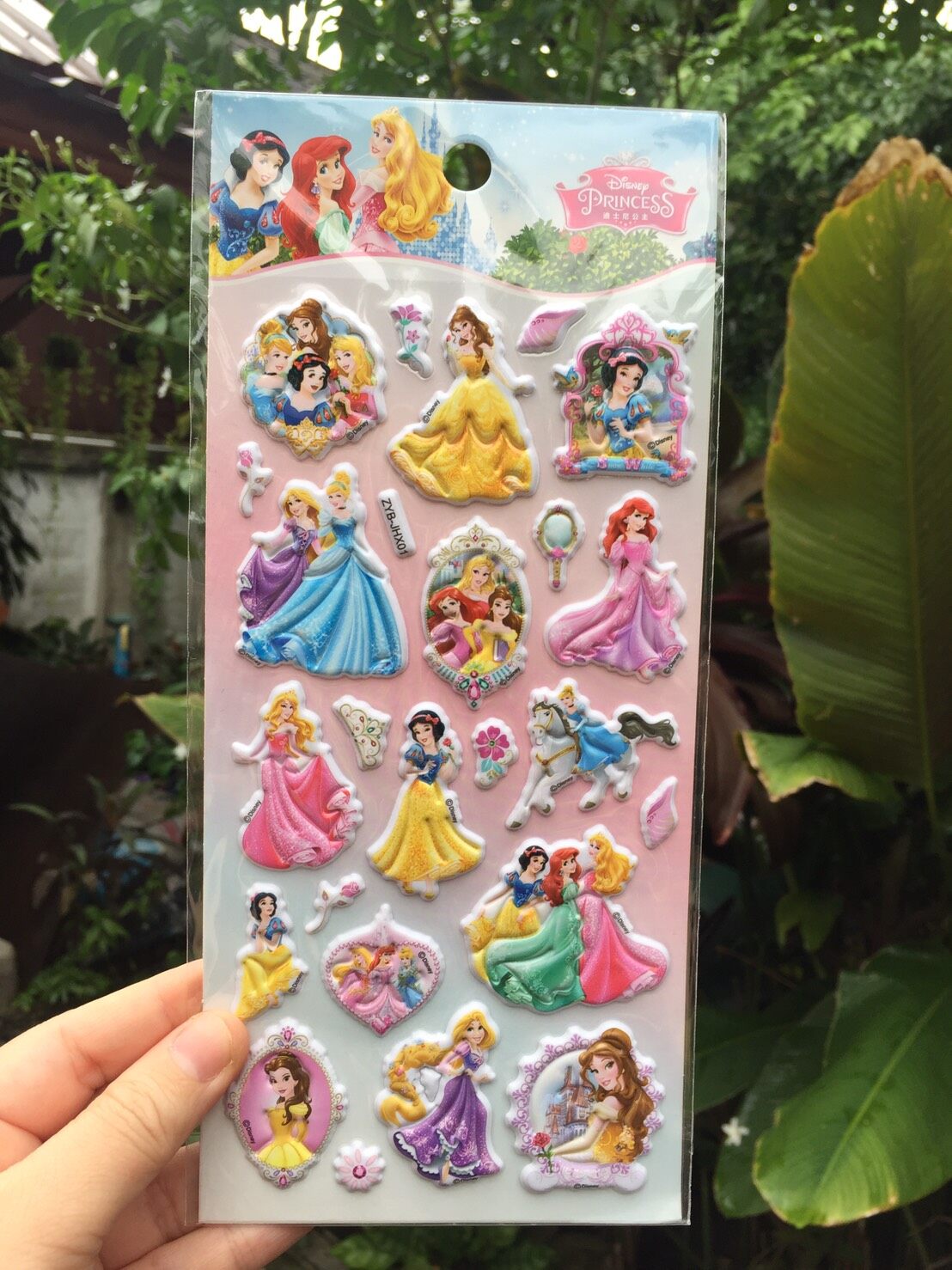 สติ๊กเกอร์นูน2D **1 แผ่นราคา 10 บาท** ลายเจ้าหญิง เอลซ่า แอเรียล โพนี่ Pony Elsa Arial Disney Priness Sticker 2D  (ซื้อ 10 แถม 2 แผ่น) ?สินค้าพร้อมส่งจากไทย