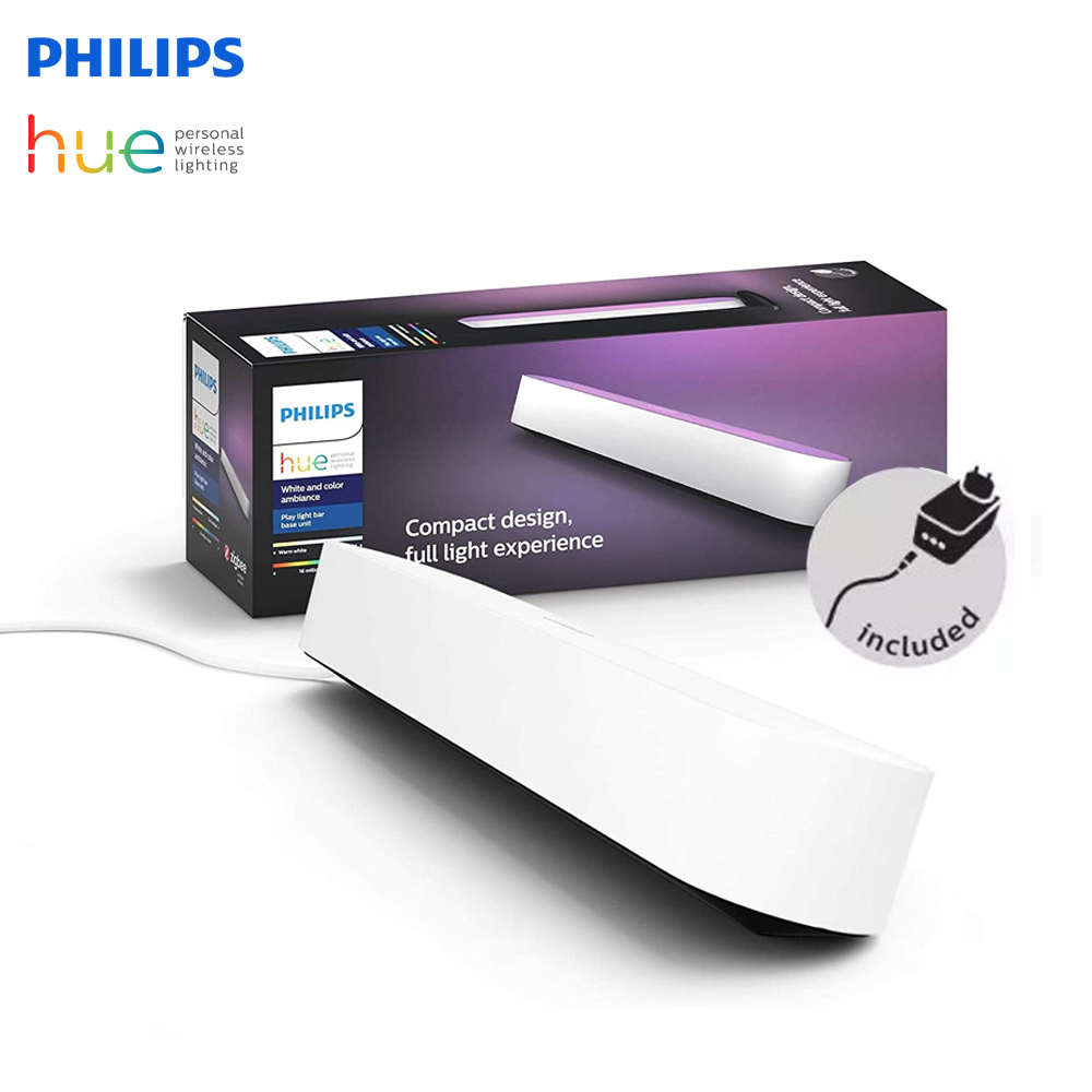 Philips Hue Play White & Color Smart Light Base Kit  1Pack ไฟLEDอัจฉริยะ 16 ล้านสีสามารถควบคุมการทำงานผ่านเสียงได้ By Mac Modern