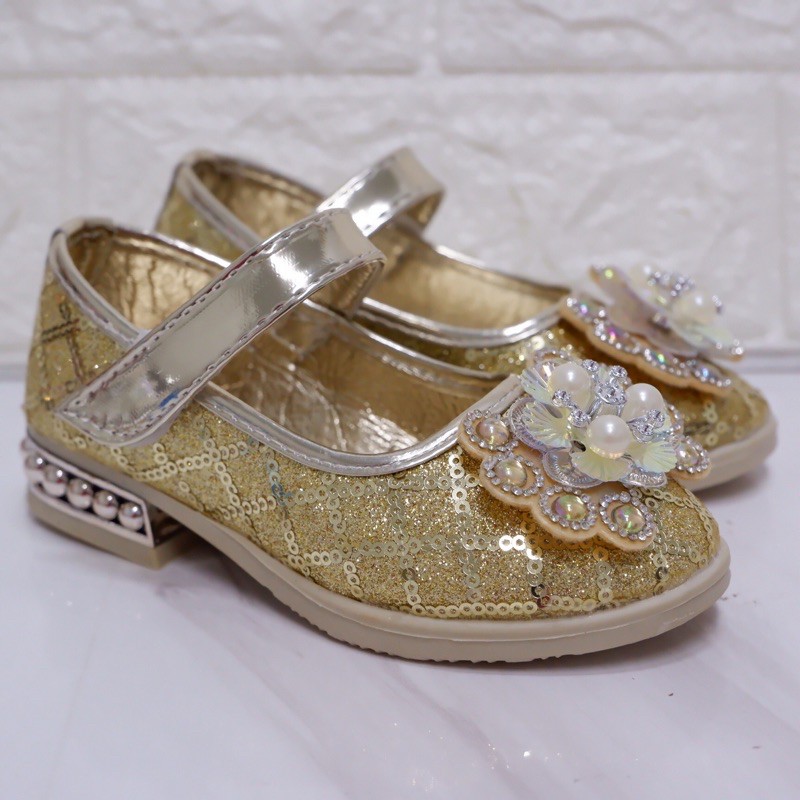 รองเท้างามเด็กผู้หญิง(248)สีทอง เงิน ชมพู ไซส์26-36