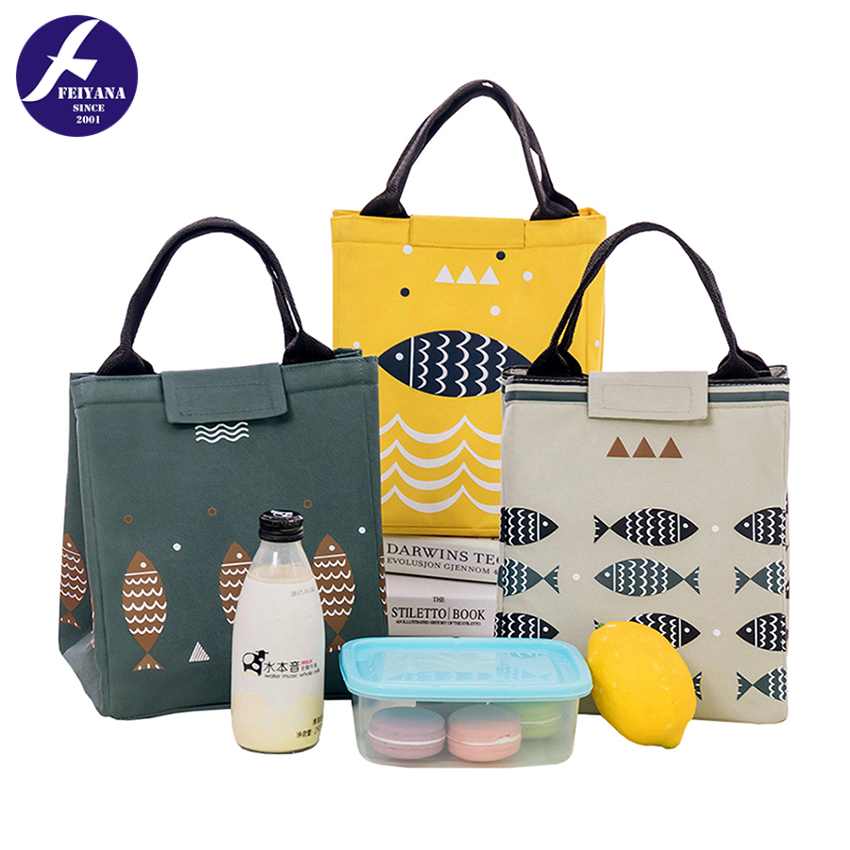 Feiyana-กระเป๋าถุงผ้าฉนวนกันความร้อน กระเป๋าถือ ถุงผ้าสุดฮิด สวยๆ เนื้อดี คุณภาพดี LC-BWD พร้อมส่งจากไทย ราคา 35 บาท*ส่งฟรี