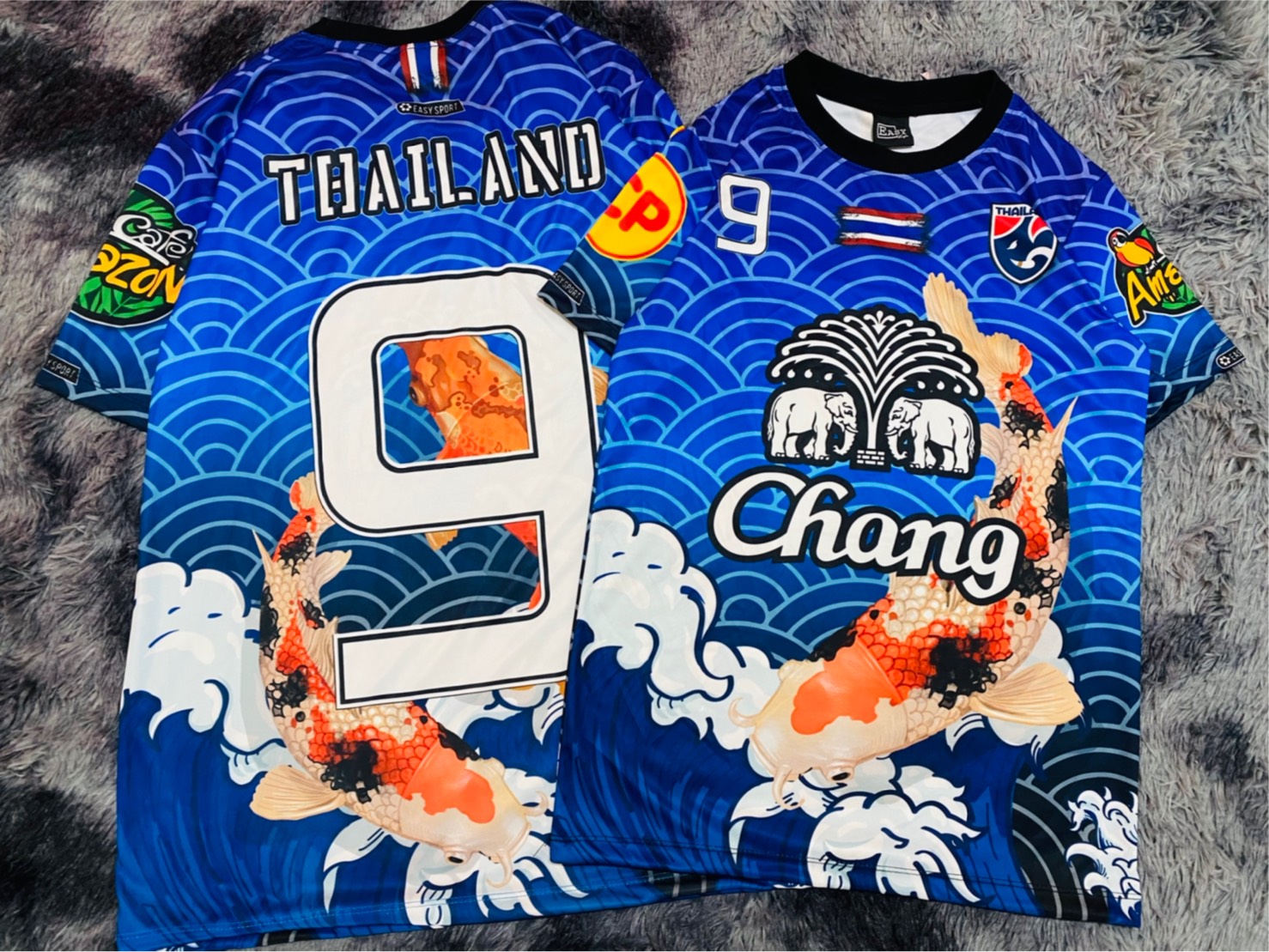 เสื้อกีฬา เสื้อช้าง บอลไทย ช้างศึก เสื้อฟุตบอล ธงชาติไทย โลโก้ช้าง เนื้อผ้าดี ใส่สบาย มีไซส์