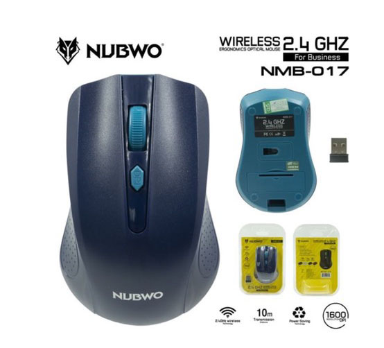 มาใหม่  Mouse Nubwo ไร้สาย  NMB-017 มี 4 สี Wireless USB เมาส์