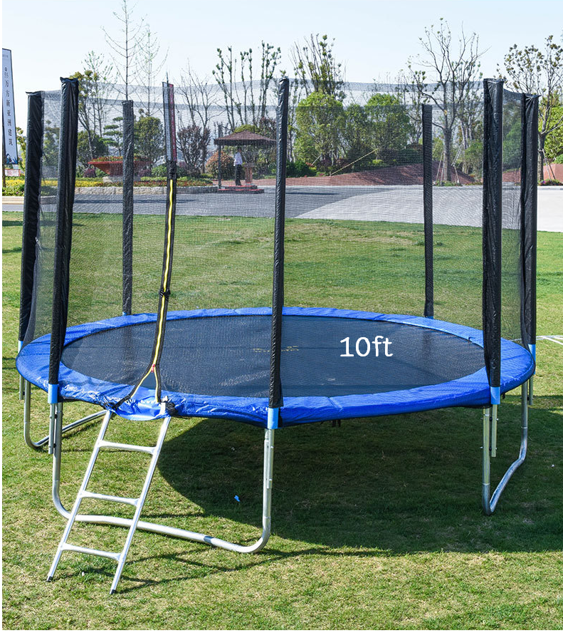 Rambokids แรมโบ้คิดส์ แทรมโพลีน Trampoline แทรมโพลีน6 8 10 12ฟุต พร้อมบันไดและตาข่าย ?พร้อมส่ง?