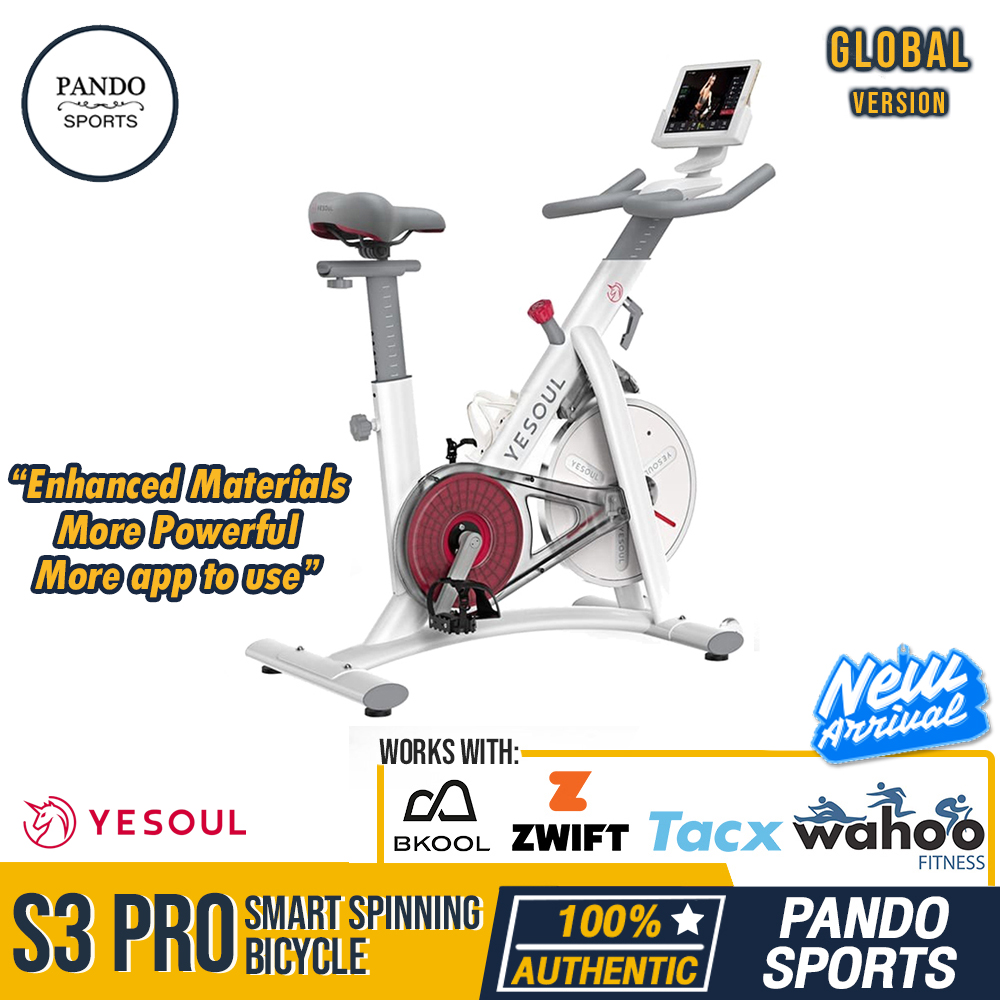 YESOUL S3 PRO SMART SPINNING BICYCLE จักรยานไฟฟ้าออกกำลังกาย คาร์ดิโอ  By Pando Sports ส่งฟรี! ผ่อน0% นาน10เดือน รับประกันสินค้า1 ปี