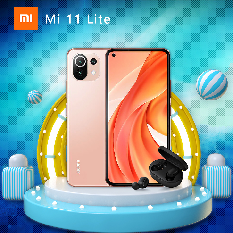 Xiaomi MI 11 Lite (8GB+128GB) แถมฟรี Mi True Wireless Earbuds Basic 2 รับประกันศูนย์ไทย