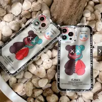 039 เคสลาย BEAR เคสโทรศัพท์ TPU แบบนิ่ม ลายโลโก้ดั้งเดิม สําหรับ ออปโป้ OPPO A95 4G / A54 4G/ A15 / A15S / A16 / A55 5G / RENO6Z ส่งจากไทย Trendy Brand Fashion cartoon bear Trend printing Phone
