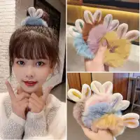New Korean fashion sweet cute rabbit ear hair rope rubber for Lady girl accessories hair accessory
