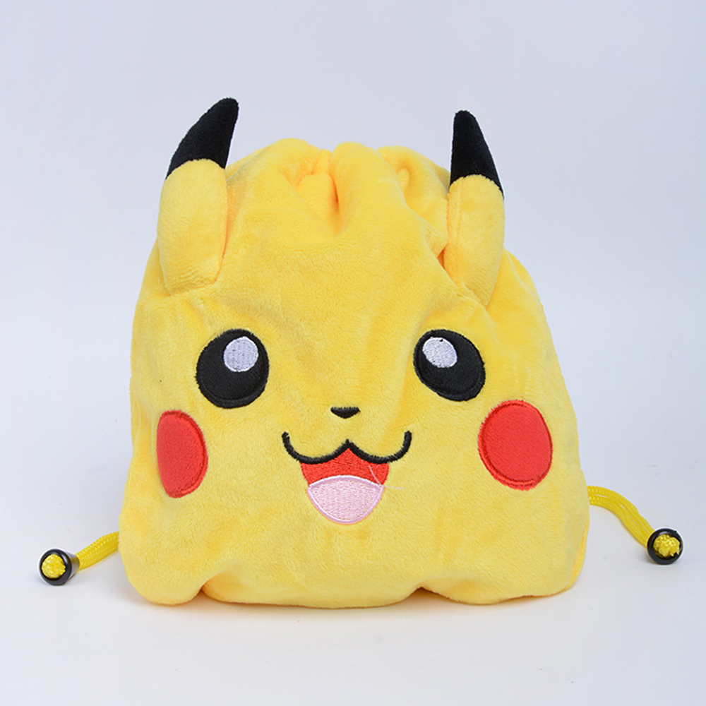 XEG1377น่ารัก Jenny Turtle Charmander Pokemon อะนิเมะถุงเก็บลายการ์ตูน Pikachu กระเป๋าสะพายหลังกระเป๋าใส่เหรียญ