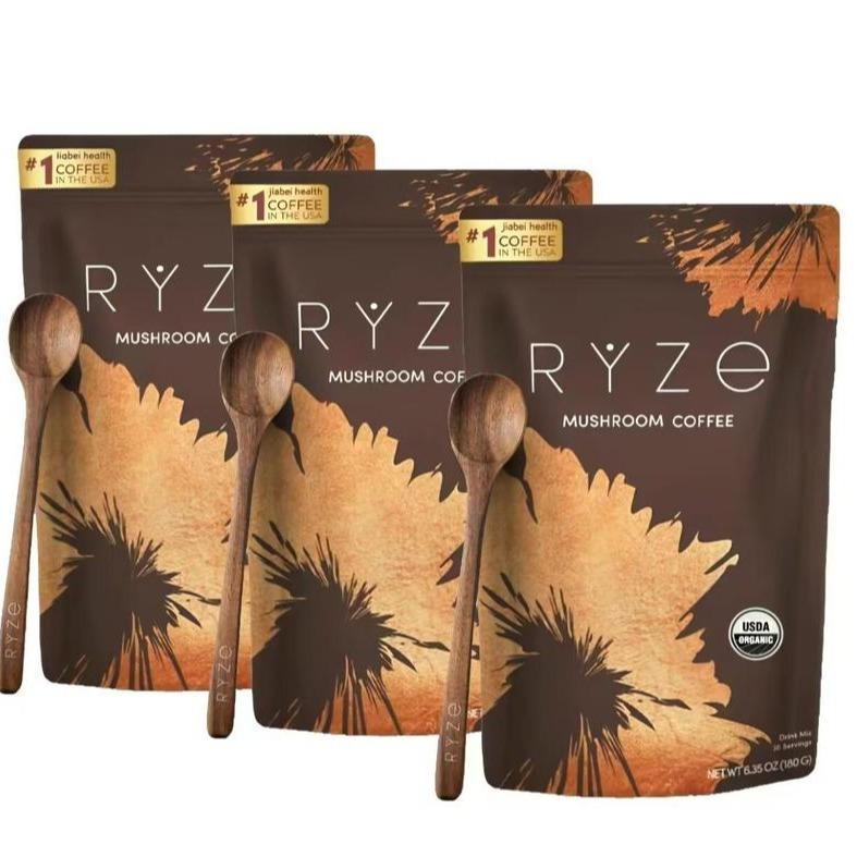 ชุดเริ่มต้นกาแฟเห็ด RYZE |   กาแฟสำเร็จรูปออร์แกนิก USDA พร้อมเห็ดอะแดปโตเจนิก 6 ชนิดและน้ำมัน MCT |   60 เสิร์ฟ |   สนับสนุนพลังงาน สมาธิ การย่อยอาหาร และภูมิคุ้มกัน (หางไก่งวง, เห็ดชิตาเกะ, เห็ดหัวสิงโต)-739ad7bd