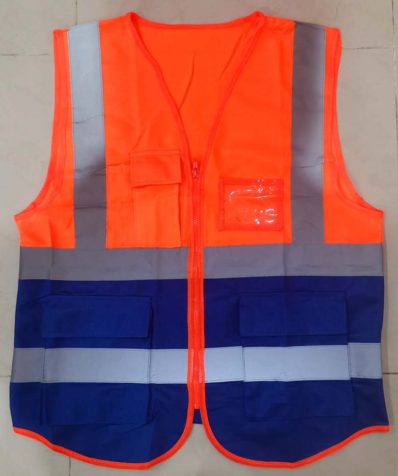 Reflective Vest、ความปลอดภัยเสื้อกั๊กสะท้อนแสงสูงสะท้อนแสงเพื่อความปลอดภัยเสื้อกั๊กมีซิป