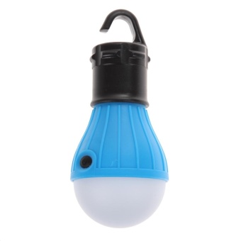 2 x Outdoor Hanging 3 Camping Tent Light Bulb Fishing Lamp(Blue) -intl