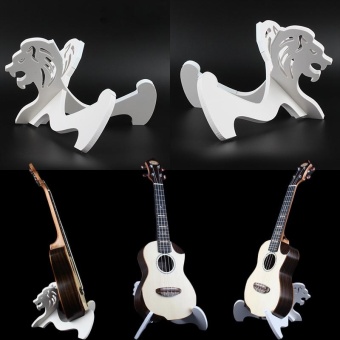 ประเทศไทย 2017 Wooden Foldable Guitar Holder Stand Rack Guitar Hanger Stand Holder Hook - intl