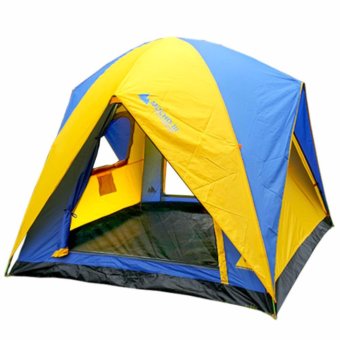 CAMPING IN TH เต็นท์ MOCHO-III ขนาด 210x210x170 ซม.(สีน้ำเงิน+เหลือง)