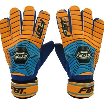 ประเทศไทย FBT ถุงมือผู้รักษาประตู ถุงมือประตู FBT GG2 ส้มน้ำเงิน เบอร์ 7(Orange)
