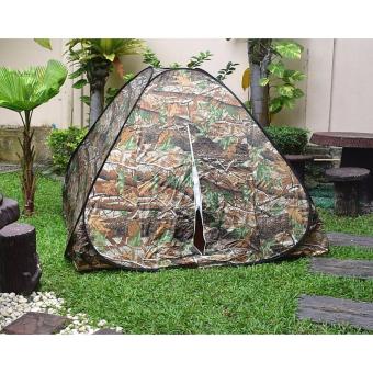 First_Shop เต็นท์โดมสปริง กางเองอัตโนมัติ ขนาด 2 เมตร x 2 เมตร ลายใบไม้