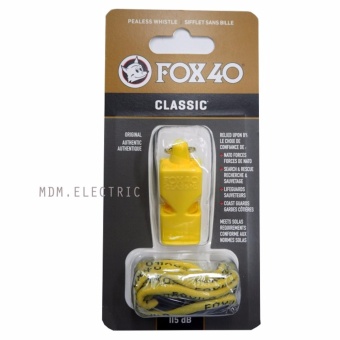 ประเทศไทย นกหวีด Fox 40 CLASSIC 115dB สีเหลือง