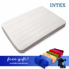Intex Dura Beam Airbed ชุดที่นอนเป่าลม รุ่น Dura Beam แถมฟรี ที่สูบลมไฟฟ้า และผ้าขนหนูนาโน 1 ผืน (สุ่มสี สุ่มลาย) Intex Dura Beam Airbed ชุดที่นอนเป่าลม รุ่น Dura Beam แถมฟรี ที่สูบลมไฟฟ้า และผ้าขนหนูนาโน 1 ผืน (สุ่มสี สุ่มลาย)