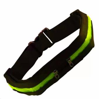 ซื้อ/ขาย Itsara Sport Bag กระเป๋าคาดเอวใส่วิ่งออกกำลังกาย แบบ 2 ช่อง ( Green/Black )