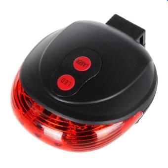 ราคา JJ ไฟเลเซอร์ท้ายรถจักรยาน Bike Light Tail Bicycle Laser รุ่น DW-681 (Red)