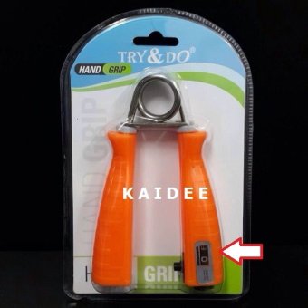 ประเทศไทย Kaidee Hand Grip บริหารนิ้วมือ/แขน พร้อม จอแสดงจำนวนครั้งที่บีบ มองเห็นชัด (สีส้ม)