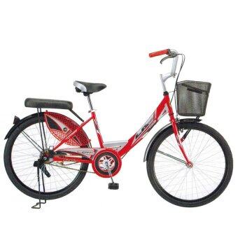 ประเทศไทย LA Bicycle จักรยาน รุ่น 24" CITY RIDE (สีแดง)