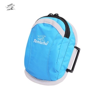 LLS Fk357 Unisex Water Resistant Running Cycling Mobile Phonepouch Arm Bag (Blue) - intl