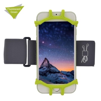 LLS Outdoor Sport Running Jogging Exercise Gym Arm Wrist Pouch Armbandphone Case Bag Green - intl