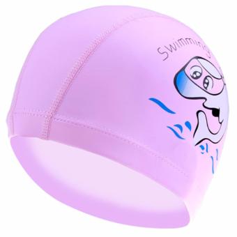ราคา Mosha Fashions หมวกว่ายน้ำ สำหรับเด็ก PU (สีชมพู) รหัส SWGK-06