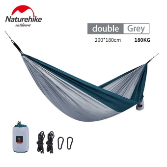 กลางแจ้ง Naturehike แคมป์ปิ้งเปลญวนร่มชูชีพผ้าพร้อมพกพาเดินป่าแขวนเต็นท์เตียงนอนแกว่งปิกนิกเปลญวน - นานาชาติ
