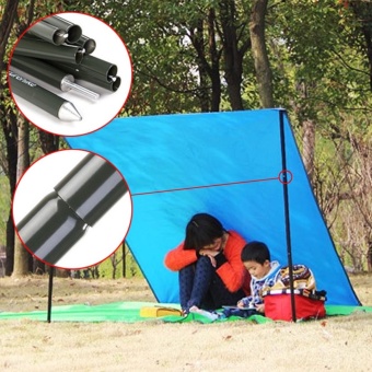 New 2*2m Aluminium Alloy Awning Rod Outdoor Tent Support Rod Sun Shelter Poles - intl