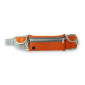 Running Waist Pack, Waterproof Fanny Pack with Water Bottle Holder Orange - intl